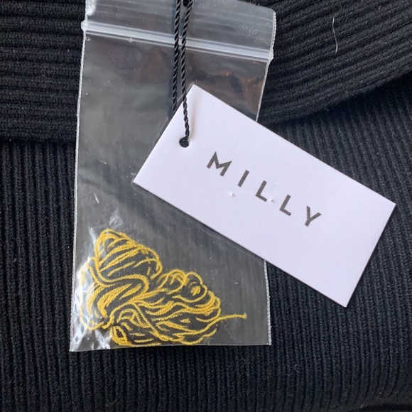 Milly rib mix top in black. size P. NWT. - Picture 5 of 6